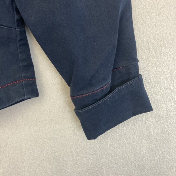 Vintage Nautical Blazer Jacket Womens 8 Casual Metrostyle Anchor Buttons Coastal - Picture 10 of 16